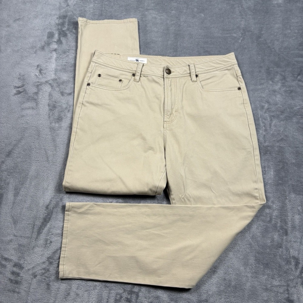 Onward Reserve Classic Five Pocket Stretch Pants Khaki Tan Men's 35x28 Preppy